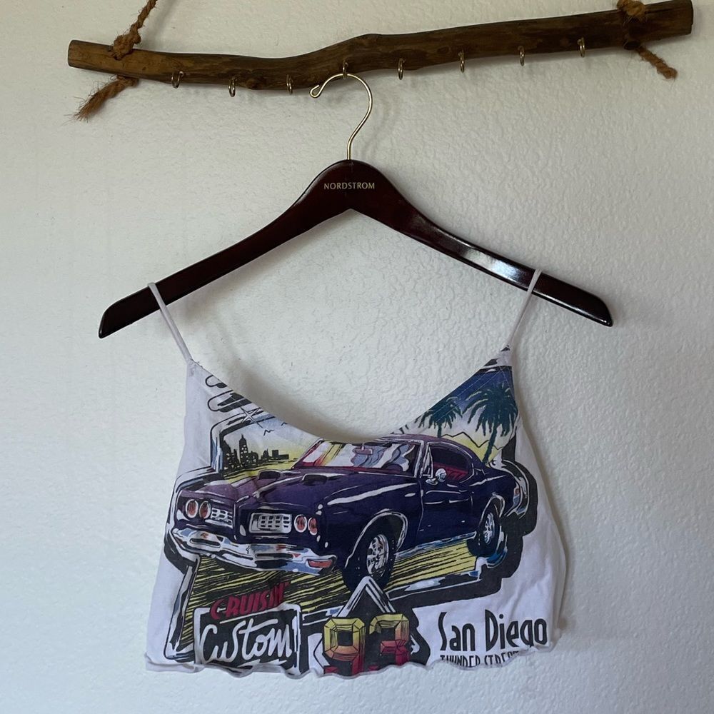 Vintage graphic crop top